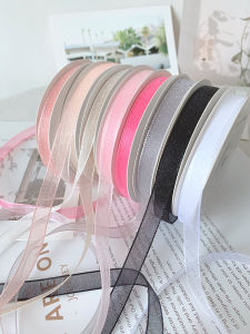 Bubble Silk Ribbon Flower Trim Edge Ribbon Butterfly Knot Bundle of Flowers Packing Ribbon Colorful DIY Sewing Accessories