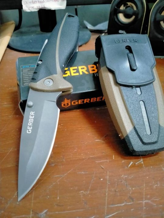 มีดพับ Gerber Knife ปลอก ABS ลับมีด | Lazada.co.th