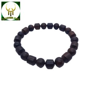 gelang kayu galih asem bulat kombinasi Marjan Fs039