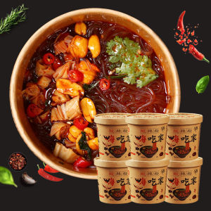 Hi Restaurant Hot and Sour Rice Noodles Barrel Authentic Chongqing Wide Powder Fine Powder Sweet Potato Powder Instant Noodles Full Box Instant Noodles Rice Noodles