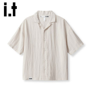 izzue | Áo Sơ Mi Tay Ngắn Thở Mát Từ Vải Linen Tencel Nhẹ