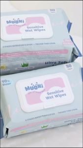 Moori Sensitive Wet Wipes (80s/pack) 99% Water Non Alcohol