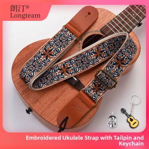 Embroidered Adjustable Ukulele Strap