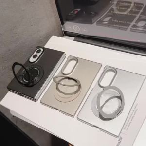 Ốp Lưng Có Giá Đỡ Từ Tính Cho Samsung Galaxy Z Fold - Chân Đế Xoay 360 Độ Chống Sốc Vỏ Cứng Kim Loại Dành Cho Các Mẫu 8 Ultra 7 6 5 4 3
