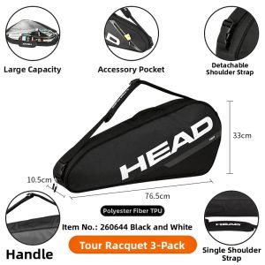 HEAD | New Lightweight Shoulder Tennis Bag 3 Racket Capacity