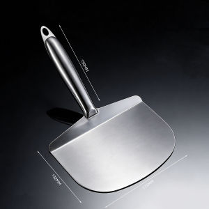 Stainless Steel Curved Putty Knife Fan Shaped Plaster Trowel Ash Scoop Scraper Heavy Duty Wall Finishing Tool for Mortar Paint