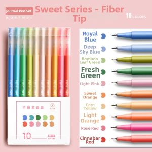 Quick Dry Fluorescent Colorful Neutral Pen for Note Taking Student Use Fiber Tip Account Book Drawing Daily Writing Water Proof