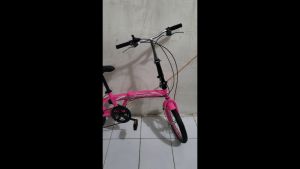 Free Botol Minum Sepeda Lipat Evergreen Double Cakram 7 Speed 16 Inch Rem DiscBrake