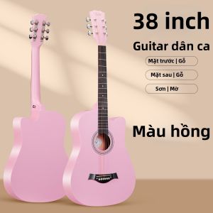 ZHUOLESHI | Đàn Guitar Acoustic Dân Cày Sợi Carbon 38 inch