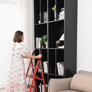 3/4/5/6 Step Layer Folding Ladder 400kg Heavy‑Duty Anti‑Slip Herringbone Hagdan Space‑Saving