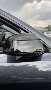 Tesla 2025 Model 3 Highland/Y Juniper/Y Side Mirror Cover Carbon Fiber/Piano Black Rearview Mirror