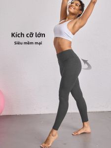 Quần Legging Cạp Cao Cỡ Lớn Dành Cho Nữ Siêu Mềm Kiểm Soát Vùng Bụng Dài Đến Mắt Cá Chân Thích Hợp Cho Yoga Chạy Bộ Thể Thao Và Mặc Nhà Thoải Mái