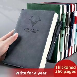 BAIZHI | Thick Aesthetic Leather Vintage Thick Notebook A5
