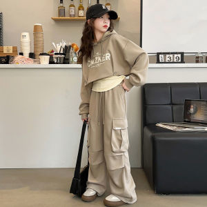 ชุดเด็กผู้หญิงสไตล์เกาหลี ชุดทำงานฤดูใบไม้ร่วง ชุดสามชิ้น แฟชั่นลำลอง ชุดเด็กผู้หญิง ชุดวันพีซสเวตเตอร์คอตตอน