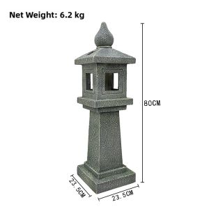 JUYU | Solar Chinese Pagoda Garden Lamp