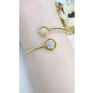 Gelang Flaxibel Titanium Bulat Dua CXA60