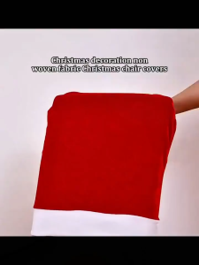 Christmas Chair Covers 65x50cm Red Santa Claus Hat Chair Back Covers Party Decor New Year Table