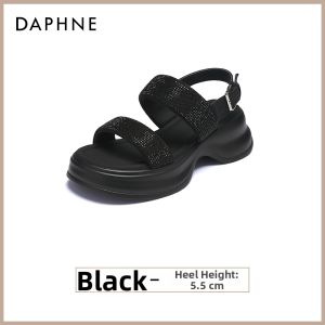 Daphne | Thick Heel Elevating Summer Sandals for Skirts