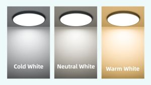 CHENBEN 3 Colors Change Led Ceiling Lights 30W 40W Modern Ceiling Lamps Indoor Lighting Surface Mounted Panel Lights For Living Room Bedroom Bathroom Home Christmas Decor Fixture