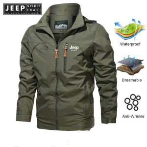 Jeep Spirit 1941 Estd Outdoor Sports Motorcycle Waterproof Jacket Military Windproof Jacket