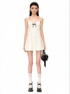 Stylish Summer Sleeveless A-line Dress with Corset Camisole
