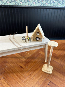 Mini Wooden House Lamp Dollhouse Decorations Standing Lamp Hanging Lamp 12 Points 6 Points Available Ob11 Model Scene Props