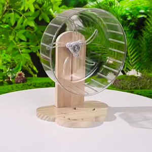 【Local Shipping】Small Pet Animal Hamsters 18cm Transparent Silent Running Wheel