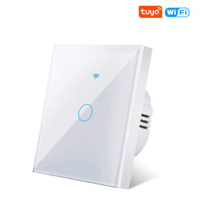 Work With Tuya Smart Life Light Switch WiFi Touch Smart Switch App Remote Control No Neutral Wire 110V 220V Alexa Google Home