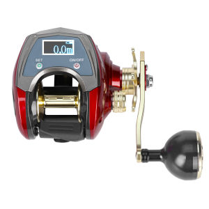DEUKIO | DEUKIO Digital Display Baitcasting Reel 6.4:1 20KG Max Drag 6+1BB Carbon Fiber Body Magnetic Brake USB Rechargeable Saltwater