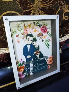 READY STOCK!! Bingkai 3D frame pigura 3D untuk kado / pop up / scrapbook / mahar ultah wisuda pernikahan
