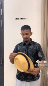 Batik Kelana Pastel | Batik Lelaki Lengan Pendek | Batik Viral | Batik Purple Viral | Warna Ungu Lembut