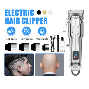 Professional Hair Trimmer Rechargeable Powerful Motor Cordless for Men Haircut Home Barber Kit
