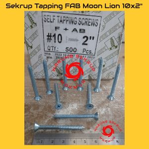 (50 pcs) Sekrup FH #10x2" / Self Tapping Screw F+AB (5CM)