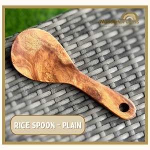 PERSONALIZED Acacia Kitchen Cooking Utensils Spatula Soup Fry Ladle Rice Spoon (Laser Engraving)