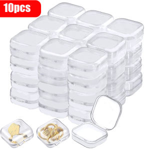 5/10 ชิ้นฝาปิดช่องเก็บของพลาสติกขนาดเล็ก ระดับพกพาเครื่องประดับแหวน ราคาสูง