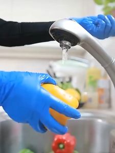 HIGHTUNE 100Pcs/Box Medical Gloves Nitrile Disposable Latex Glove High Quality Stretch-Resistant Nitrile Gloves