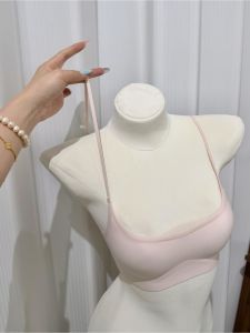 V.C.I | Slimming Gather Bra Low Neck Fine Straps Seamless Invisible Lightweight