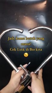 Kran Angsa Dapur Cuci Piring Stainless Steel - 1/2 Inch - High Quality