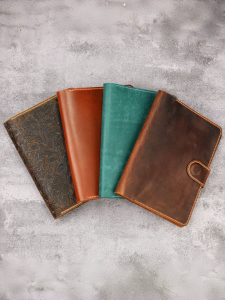 Handmade Top Layer Cowhide Leather Vintage American Brown Foldable IPAD Protective Case Y02-IXPMNC Genuine Leather Cover