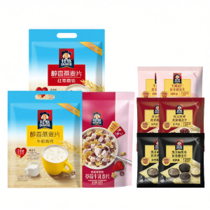 Quaker | Nutritious Meal Replacement Oatmeal Cereal with Calcium Red Dates and Strawberry Milk