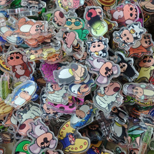 Bandai | 50pcs/set Cartoon Crayon Shin-chan Resin DIY Accessories Cute COS Laminating Acrylic Cream Glue Phone Case Refrigerator Patch