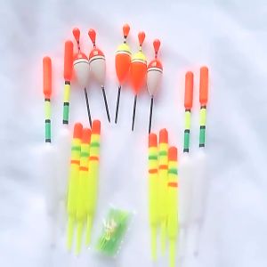 SUKE 15pcs Fishing Floats Set Buoy Bobber Fishing Gear Accessories