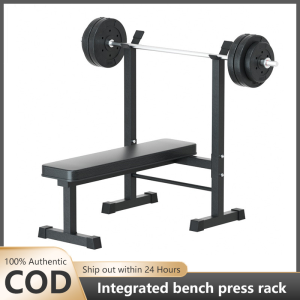 Bench press rack with flat bench Bench press weight bench Squat rack Barbell rack Folding Dumbbell bench