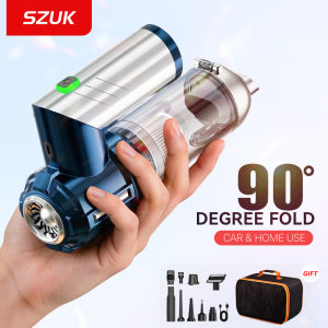 SZUK Portable Car Vacuum Cleaner 18000Pa Strong Suction Foldable Handheld Cleaning Machine Powerful Wireless Mini Vacuum Cleaner