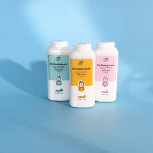Pet Dry Cleaning Powder Anti Tick and Fleas Dog Cat Pet Shower Powder Deodorant Antipruritic 260g