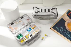 Independent Lattice Pill Case Medicine Kit Box Organizer Travel Pill Box Medicine Storage Container Medicine Tablet Dispenser Fishing Tackle Box