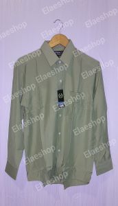 COD✅WENDYAT kemeja pria formal warna green sage/kemeja polos lengan panjang