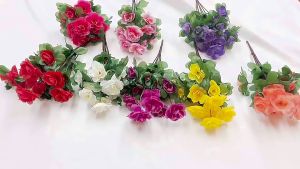 Bunga Mawar Palsu Artificial Flower Tanaman Hias Pajangan Dekorasi Rumah BG12