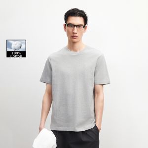 Jack Jones | Comfort Basic Solid Color Ribbed Crew Neck T-Shirt