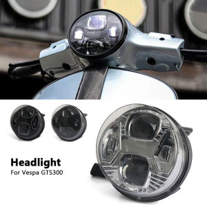 Motorcycle Accessories Front LED Headlight Headlamp Head Light Fairing For Vespa GTS300 gts300 GTS 300